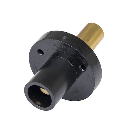 Marinco Clmmr2-A Clm Mnts 150A/600V No 8-No 2 Awg, Dbl Set Screw Male-Blk A CLMMR2-A